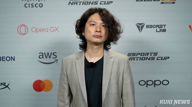 ‘래퍼드’ 복한규 감독이 29일 오후 12시 대전컨벤션센터(DCC)에서 열린 ‘2026 미드 시즌 인비테이셔널(MSI)’ 플레이인 스테이지 승자조 경기를 마친 뒤 쿠키뉴스와 인터뷰하고 있다. 김영건 기자