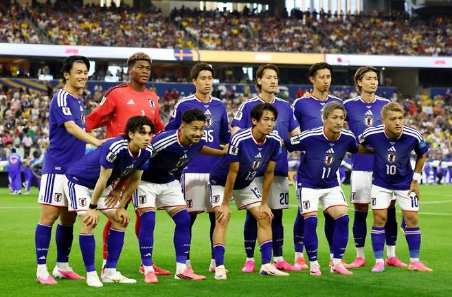 일본 축구대표팀.(사진=로이터)