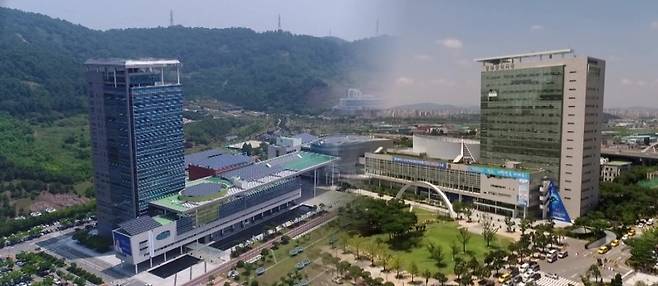 전남도청(왼쪽)·광주광역시청 전경. 서울경제 DB