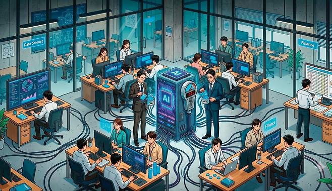 최근 기업들이 생성형 인공지능(AI) 사용 장려 정책을 철회하고 효율적으로 AI를 사용하는 전략으로 수정하고 있다. 제미나이 생성 이미지