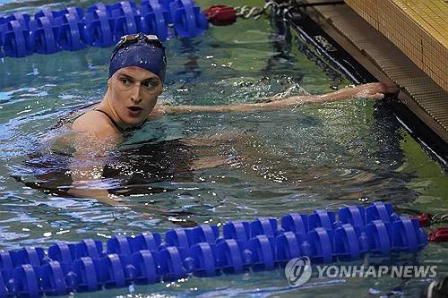 여성 수영종목에 출전한 트랜스젠더 선수 [AP=연합뉴스 자료사진. 재판매 및 DB 금지]
