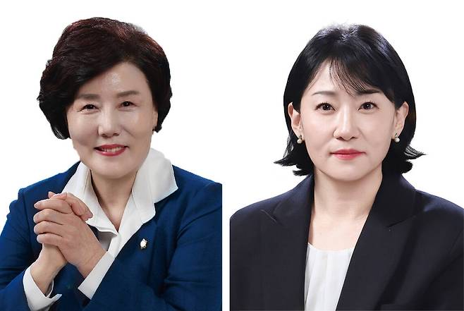 (왼쪽부터) 제10대 광명시의회 이형덕 의장, 박미정 부의장. 광명시의회 제공