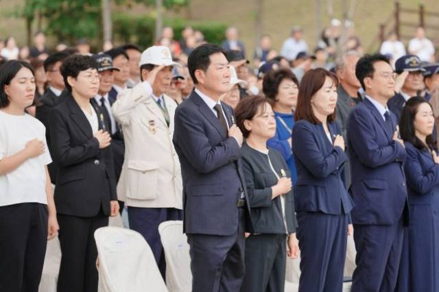 ▲유엔군 초전 전몰장병 추도식 현장 ⓒ오산시