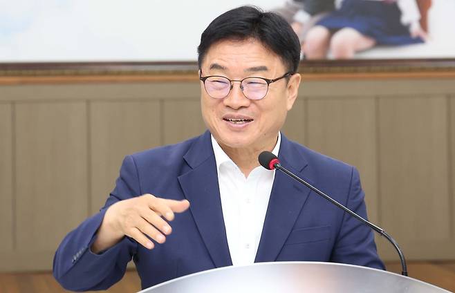 권순기 경남교육감 직원조회 발언 [경남도교육청 제공. 재판매 및 DB 금지]