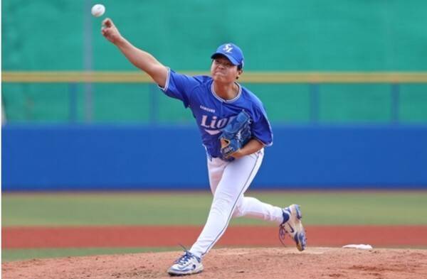 2일 삼성이 창원NC파크에서 열린 2026 신한 SOL KBO리그 NC와의 주중 3연전 마지막 경기에서 6-1로 승리했다. (삼성 선발투수 김백산(승), 6이닝 100구 2피안타 5탈삼진 1볼넷). /사진=삼성 라이온즈