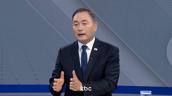 ▲ 2일 KBC <뉴스와이드>에 출연한 김원이 더불어민주당 의원