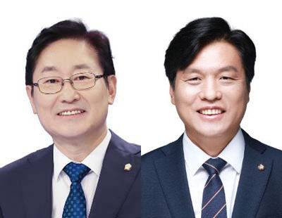 더불어민주당 박범계(왼쪽), 조승래 국회의원. [사진=중도일보 DB]