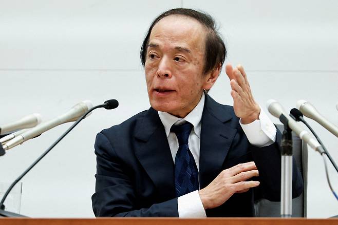 우에다 가즈오 일본은행(BOJ) 총재.(로이터연합뉴스)