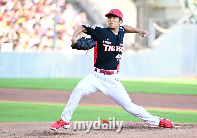 2026년 5월 29일 오후 서울 잠실구장에서 열린 '2026 신한 SOL KBO리그' KIA 타이거즈와 LG 트윈스의 경기. KIA 선발투수 이의리가 역투하고 있다./마이데일리