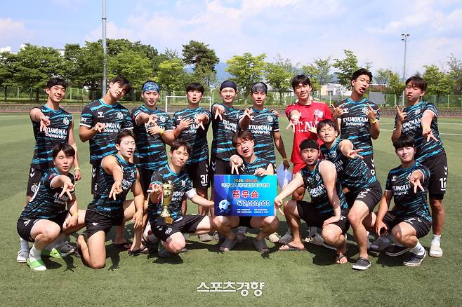 2026 제10회 곡성군기 전국대학클럽축구대회에서 준우승한 경남대 TNT. 대회조직위원회 제공
