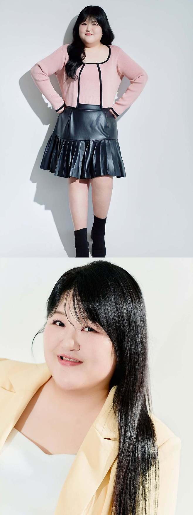 Comedian Lee Guk-ju, along with her agency AニックENT, has released new profile photos taken for the first time in 10 years. Lee Guk-ju shared that while it wasnt easy to pose in a neat and polished look after such a long time, she was able to achieve a satisfying result thanks to the help of those around her.In the released photos, Lee Guk-ju exudes a neat and polished vibe in a sky-blue shirt and completes a charming look by pairing a pink top with a black leather miniskirt. She also showcases her diverse charms by flaunting a radiant look in a yellow shirt and long, straight hair.Lee Guk-ju confirmed that she had updated her profile photo on her portal site. Upon seeing this, her fellow comedian Park Jun-hyung and fans reacted by calling her pretty and sending messages of support.