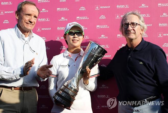 2014년 에비앙 챔피언십 우승 당시 김효주 [연합뉴스 자료사진]