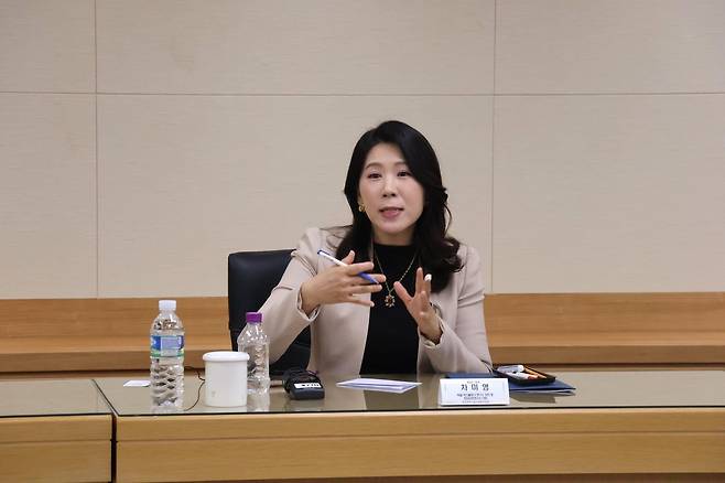 인터뷰하는 차미영 단장 [과총 제공. 재판매 및 DB 금지]