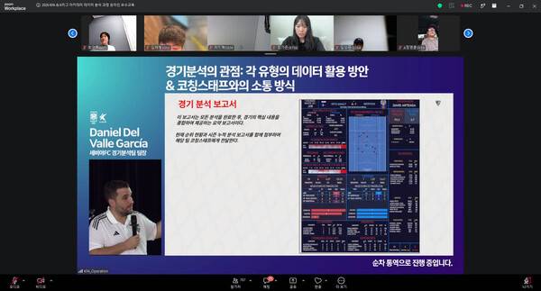 K리그 데이터분석 과정, 천안서 이틀간 개최…세비야 FC 전문가 강연.(사진제공=한국프로축구연맹)