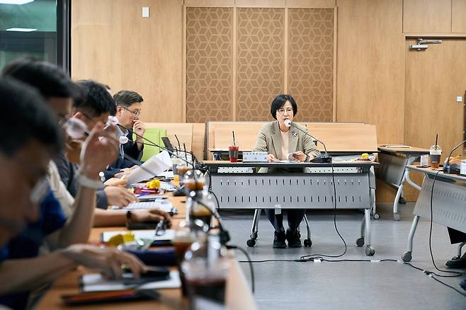강동구, '더 빠른 재건축·재개발TF' 회의 [강동구 제공. 재판매 및 DB 금지]