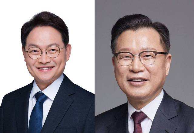 허영(춘천갑) 국회의원, 이양수(속초-인제-고성-양양) 국회의원 (사진 왼쪽부터)