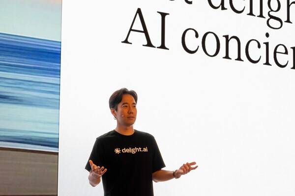 센드버드 스파크(Spark) 컨퍼런스 김동신 센드버드 대표 키노트. [출처=센드버드]
