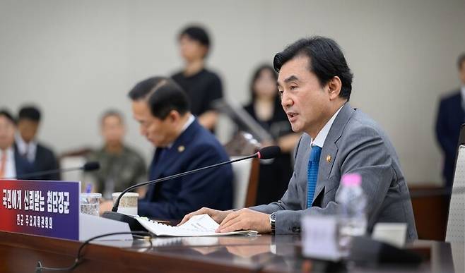 안규백 국방부 장관. 연합뉴스