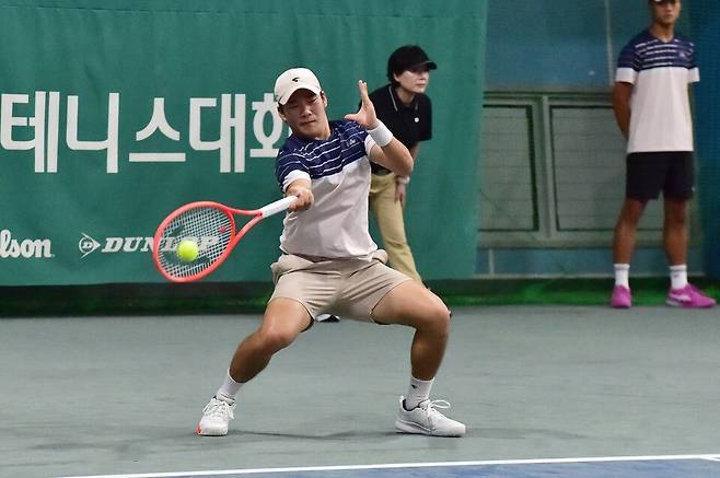 남자단식 결승에 오른 고민호(한체대). 황서진 기자