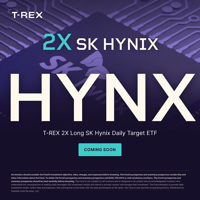 렉스셰어스의 SK하이닉스 ADR 2배 레버리지 ETF ‘HYNX’ [사진=렉스셰어스]