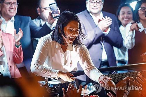 후지모리 당선인 [EPA=연합뉴스 자료사진. 재판매 및 DB 금지]