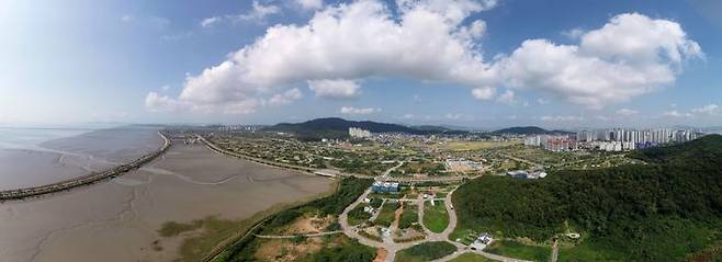 대규모 신규 투자유치 적지로 부상하고 있는 영종국제도시 운남지구와 하늘도시 전경 ⓒ iH 제공