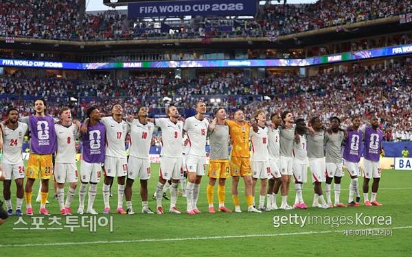 잉글랜드 선수단 / 사진=GettyImages 제공