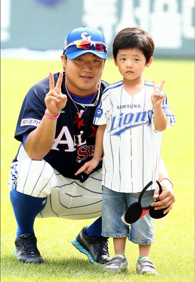 2011년 올스타전 박석민(왼쪽)과 박준현. /사진=삼성 라이온즈