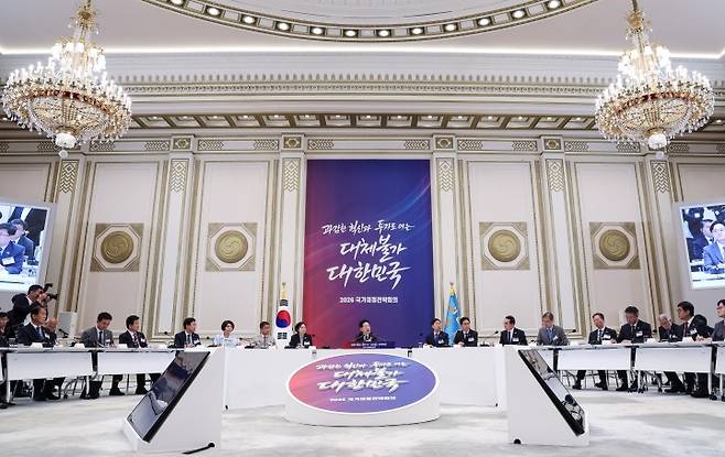 이재명 대통령이 13일 청와대 영빈관에서 열린 2026년 국가재정전략회의에서 발언하고 있다. 2026.7.13 (ⓒ뉴스1, 무단 전재-재배포 금지)