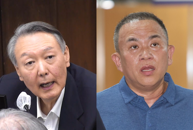 윤석열 전 대통령과 ‘정치 브로커’ 명태균씨. 서울중앙지법 제공·연합뉴스