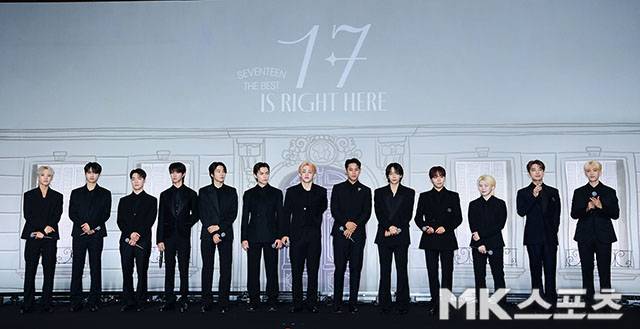 그룹 세븐틴 전원이 멤버 이탈 없이 현 소속사와 두 번째 재계약을 마쳤다. 사진=김영구 기자