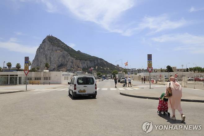 13일 지브롤터 국경 [EPA=연합뉴스 자료사진. 재판매 및 DB 금지]