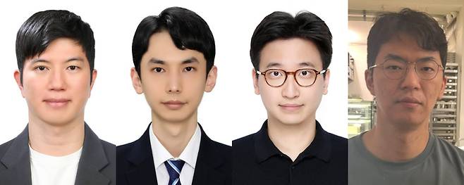 (왼쪽부터)성균관대의 홍성은 교수, 정애천, 이승환 연구원, 네이버 AI 랩 한동윤 박사. (사진=성균관대)