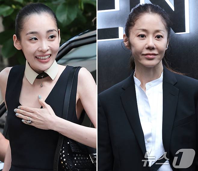 배우 김민하와 고현정(오른쪽)이 '뼈말라' 몸매로 눈길을 끌었다. ⓒ 뉴스1 권현진 기자