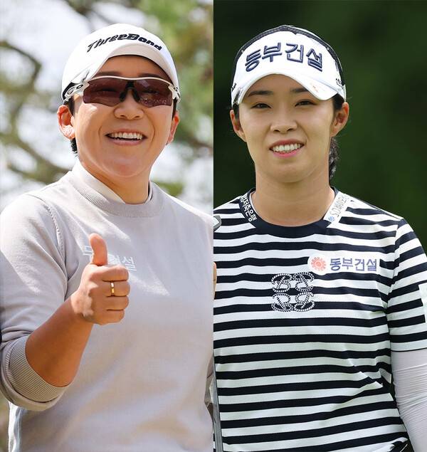 2026년 일본여자프로골프(JLPGA) 투어 메이지 야스다 레이디스 골프토너먼트에 출전한 신지애 프로, 한국여자프로골프(KLPGA) 투어 멤버 김수지 프로. 사진제공=KLPGA (사진을 무단으로 사용하지 마십시오.)
