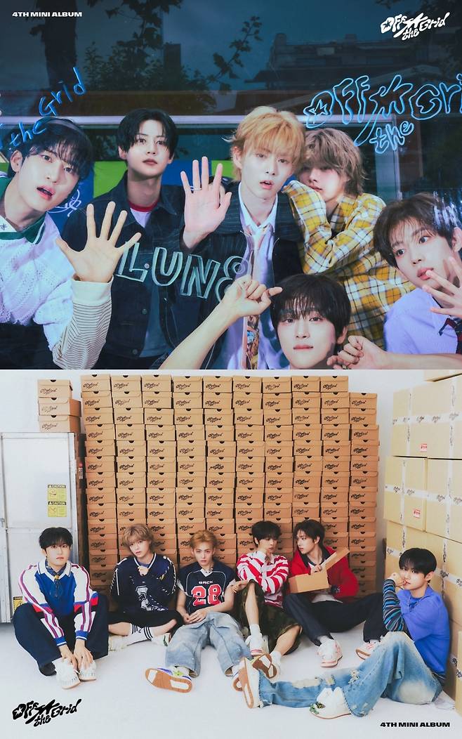 The group Lunat has heightened anticipation for their comeback by releasing all concept photos for their 4th mini album, Off the Grid. Through the albums title track, SNEAKERS, Lunat plans to showcase their more mature musical capabilities and performances.In the released ON version concept photos, the members revealed a free-spirited charm using sneakers, while in the OFF version, they transformed into sneaker shop employees, presenting a contrasting appeal. Lunat plans to emphasize the teams unique refreshing youthful energy through this album.Lunate will release their 4th mini album, Off the Grid, on the 22nd at 6 PM and begin full-scale activities. Additionally, they will hold their first solo fan concert, OFF-ZONE, on August 8th, followed by their second European tour, BEYOND THE MOON, which will tour eight European cities starting August 10th, continuing their global endeavors.