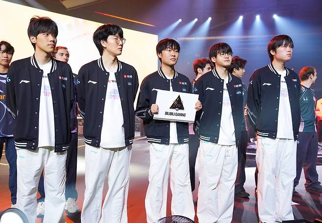 e스포츠 월드컵(EWC) 출전한 빌리빌리 게이밍(BLG) [촬영 김주환]
