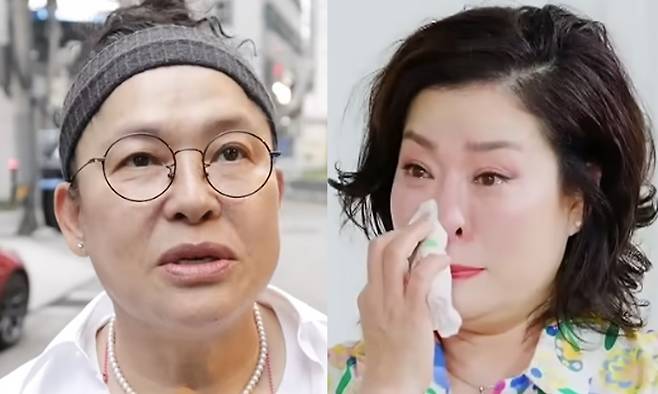 방송인 이영자(왼쪽)와 코미디언 이희구. 유튜브 채널 ‘이영자 TV’·‘MBN Entertainment’ 캡처