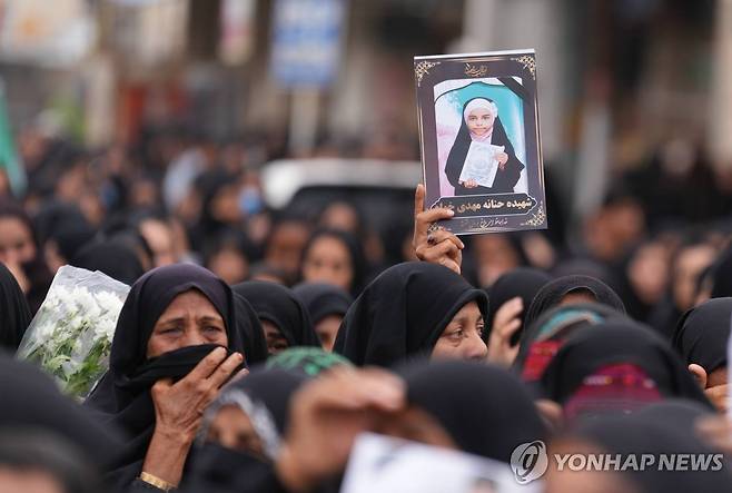 미군 오폭으로 숨진 어린이들 장례식 [EPA=연합뉴스. 재판매 및 DB 금지]