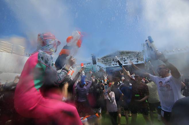 지난해 열린 정남진장흥물축제 현장 모습(사진=장흥군청)
