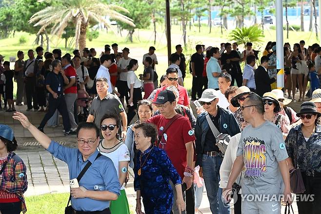 제주 찾은 중국 단체관광객 [연합뉴스 자료사진]