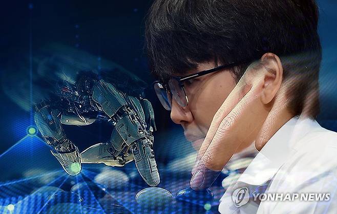 AI 카타고와 대국 펼치는 신진서 (서울=연합뉴스) 한종찬 기자 = 바둑 세계 랭킹 1위 신진서 9단이 현존하는 최고 수준의 바둑 AI 프로그램 카타고(KataGo)와 쎈수학·한경 기신전(棋神戰) 3번기를 치른다. 신진서가 21일 서울 중구 한국경제TV 스튜디오에서 열린 경기에서 대국 시작을 기다리고 있다. 2026.7.21 [다중노출 2매 촬영] saba@yna.co.kr