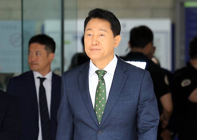 오세훈 재판 선고 공판 법정 모습
