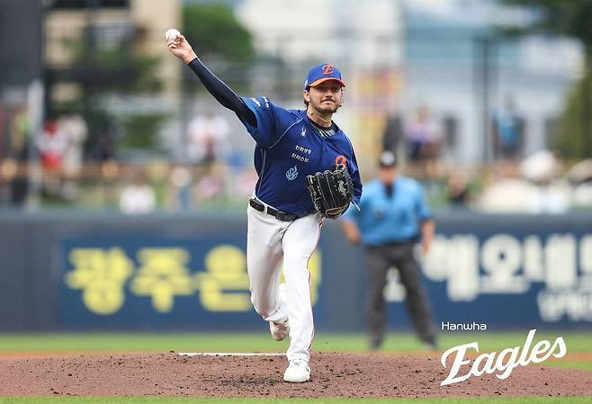 22일 광주 KIA전에서 4연패 탈출의 주역으로 활약한 한화 화이트. 사진 한화 이글스