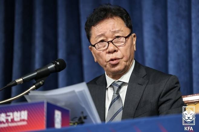 정해성 대한축구협회 전 전력강화위원장. 사진=대한축구협회 제공