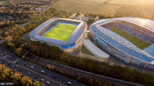 잉글랜드 브라이턴이 추진 중이 유럽 최초 여자축구 전용구장. /사진=BBC 캡처