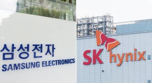 삼성전자(왼쪽)과 SK하이닉스. [사진=연합뉴스]