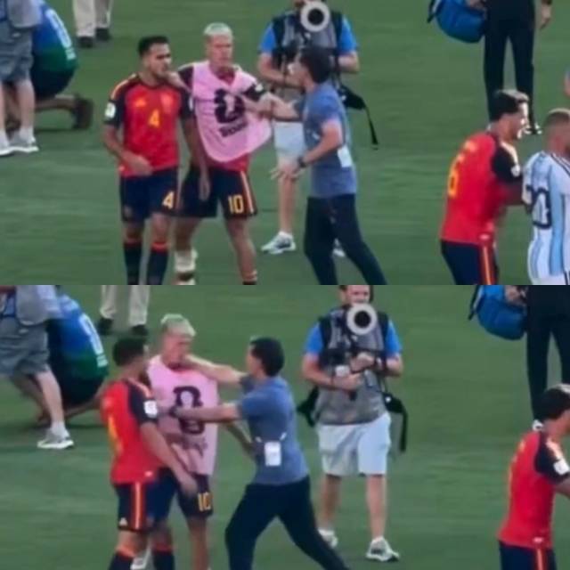 올모를 가격한 아얄라 코치는 자신의 잘못에 대해 사과하겠다면서도 주먹질을 한 건 인정하지 않았다. 아얄라 코치는 발렌시아의 라디오 방송과의 인터뷰에서 “경기가 끝난 후, 경기장 중앙에서 몸싸움이 있는 걸 보고 그쪽으로 갔다. 더 큰 문제가 없도록 막기 위해서였다. 그런 상황은 우리가 추구하는 모습이 아니었다”고 말했다. 사진=X