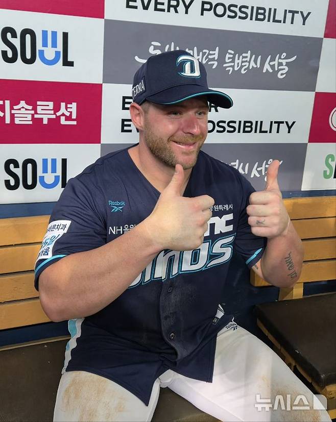 [서울=뉴시스] 박윤서 기자 = 프로야구 NC 다이노스 외국인 타자 블레인 크림. 2026.07.23.