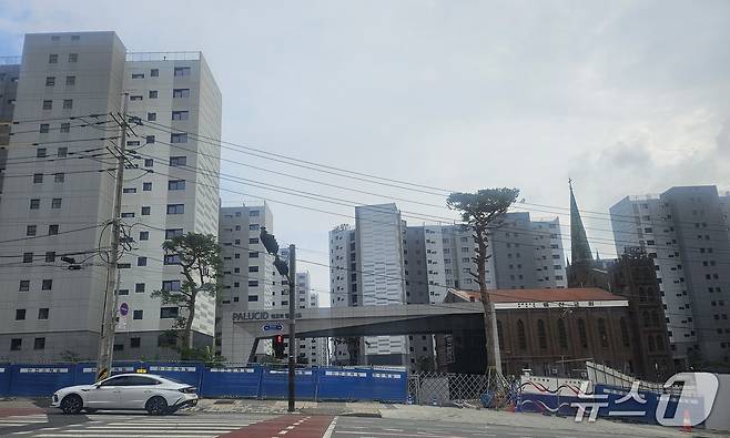 매교역 팰루세이드 단지 전경. 2026. 7. 24 ⓒ 뉴스1 오현주 기자